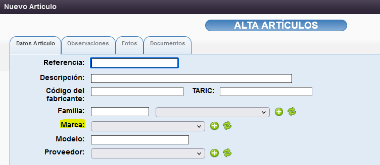 nuevo arículo