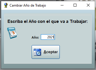 cambiar año trabajo