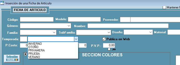 Alta artículo en Gesmoda