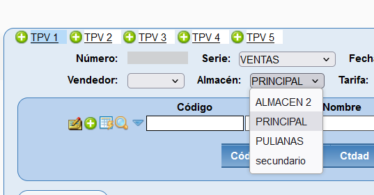 Vender de diferentes almacenes en Solincloud y Vestanube