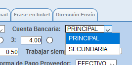 Cuenta bancaria en los datos de empresa en Solincloud y Vestanube