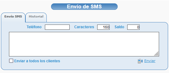 Configurar SMS en Opticloud