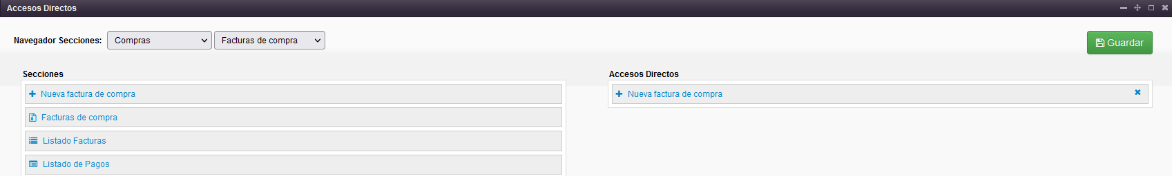 Accesos directos en Solincloud y Vestanube