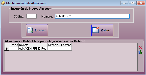 Mantenimiento de almacenes en Joyesof PRO