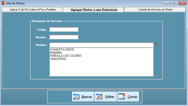 Ofertas en Gesmoda