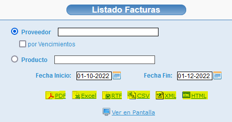 Descargar informes en Opticloud