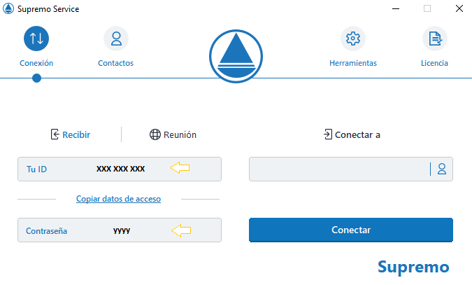 Conexin online con Supremo Control