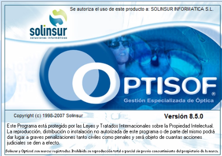 Fin de soporte para Optisof 8.5.0