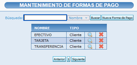 Formas de pago en Opticloud
