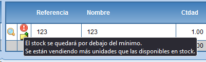 Stock mínimo en Solincloud