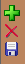 Iconos de crear, borrar y guardar
