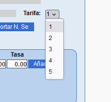 Paarámetro mantener tarifa en Solincloud