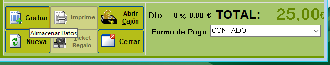 Grabar venta