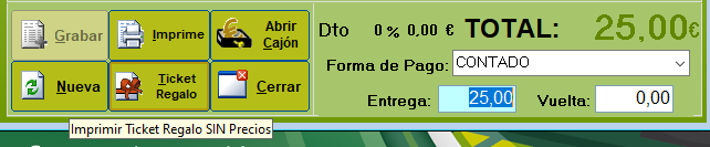Grabar venta