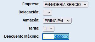 Descuento máximo de usuario en Solincloud y Vestanube