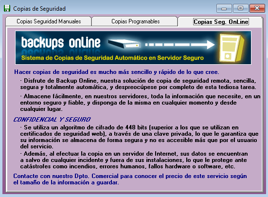 Copias de seguridad en la nube