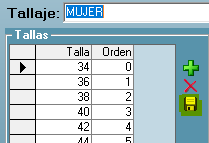 Tallajes en Gesmoda