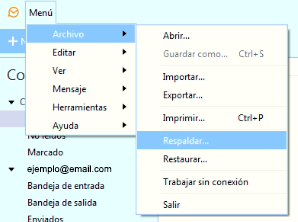 Respaldo de la informacin en EmClient