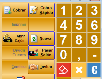Indicar Cantidad o Importe en la pantalla de tpv táctil de Restages