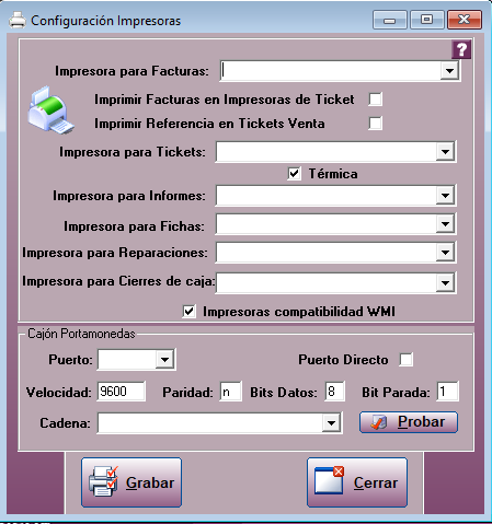 Configurar impresoras