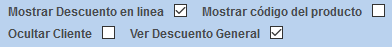 Configurar descuentos en ticket html