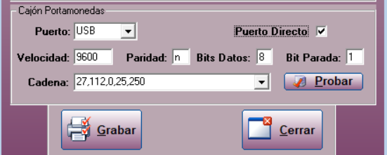 Configurar cajón