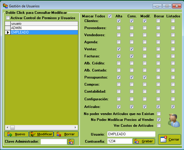 Modificar Usuario