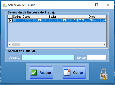 Acceso a OPtisof