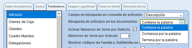 Configuración de empresa en Solincloud/Vestanube