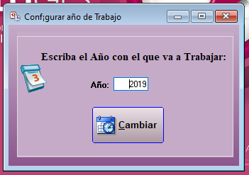 Cambiar año de trabajo