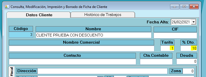 Ficha cliente