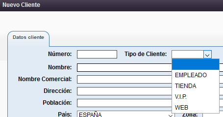 Uso de tipos de cliente en Solincloud