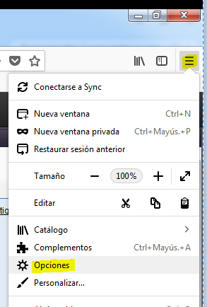 Configuracin Firefox