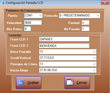Configuración del visor en Zapages