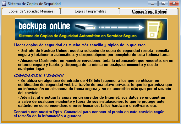 Copias de seguridad en la nube