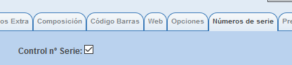 Pestaa Nmeros de Serie en la consulta de producto en Solincloud