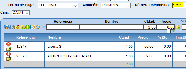 Albarán de cliente con documento añadido
