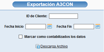Exportación contable desde Solincloud a A3CON