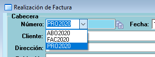 Seleccin de serie proforma en Solinges