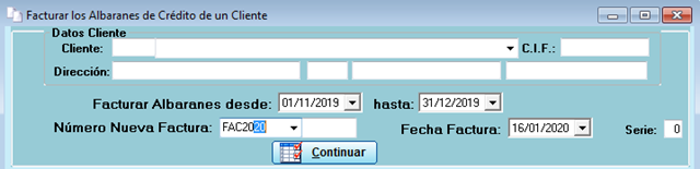 facturar año anterior solinges