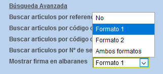 Configuración de firma en albaranes de venta en Solincloud