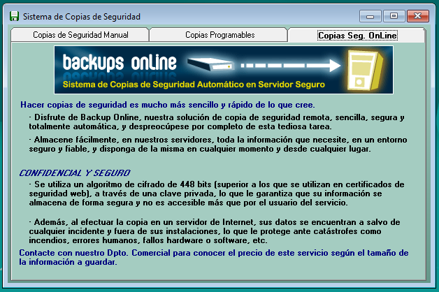 Copias de seguridad en la nube