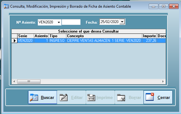 Consultar Asientos
