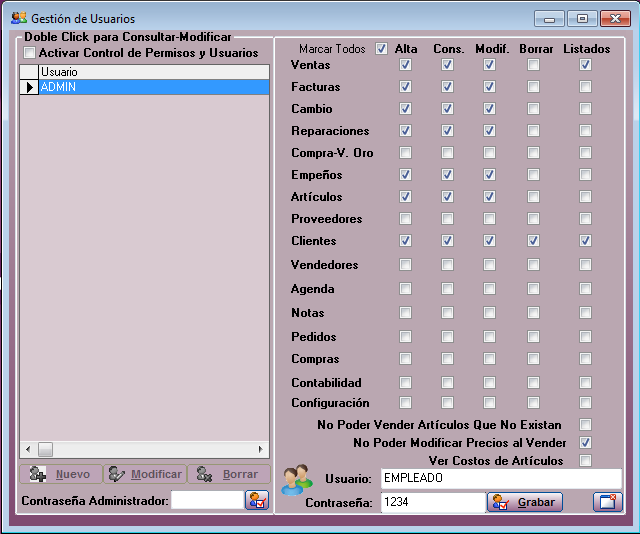 Modificar Usuario