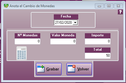 Anotar Cambio Caja