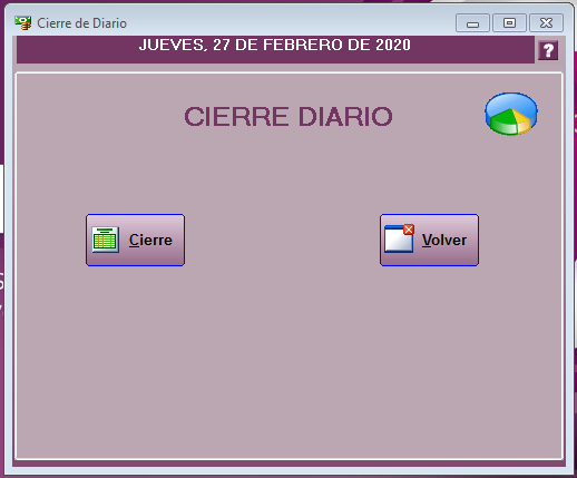 Cierre caja