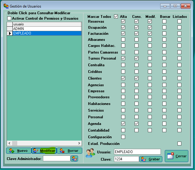 Modificar Usuario