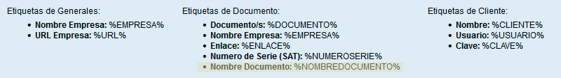 Etiqueta Nombre Documento en Solincloud