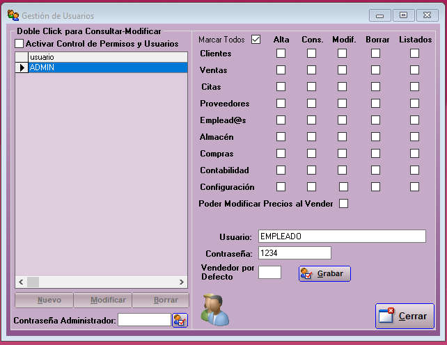 Modificar Usuario