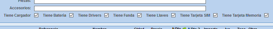 Opciones de periféricos en Solincloud